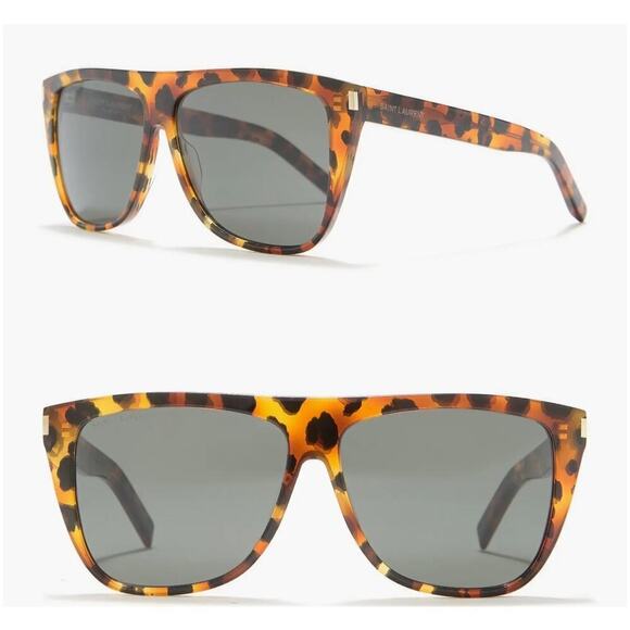 Saint Laurent 59mm Oversized Sunglasses tortoise shell - Picture 2 of 3